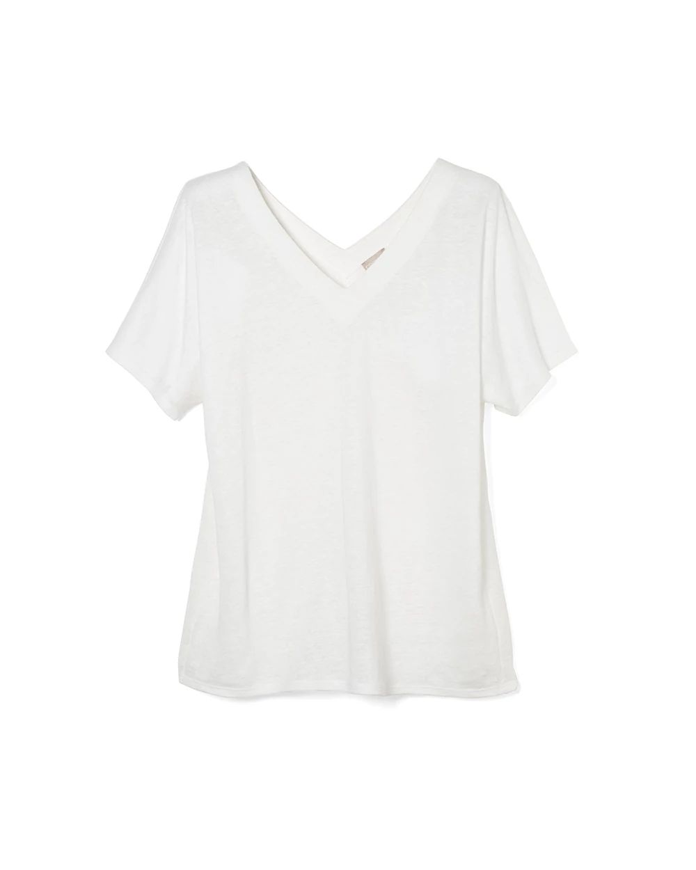 V-Neck Linen Tee
