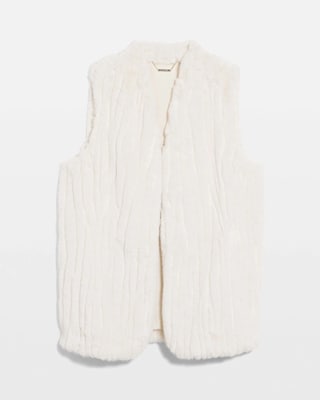 Elongated Faux Fur Vest click to view larger image.