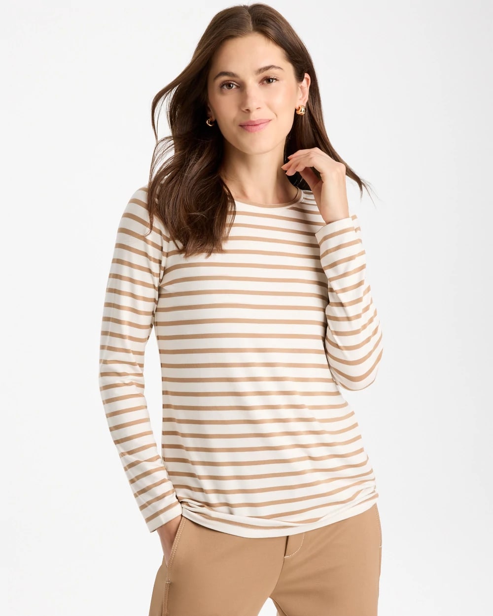 Touch of Cool™ Striped Layering Tee