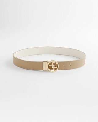 Reversible Matte CC Logo Trouser Belt