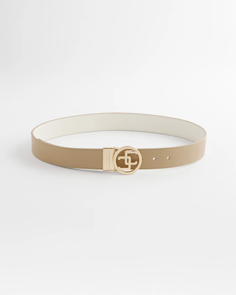Reversible Matte CC Logo Trouser Belt