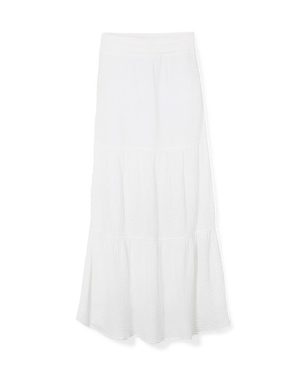 Tiered Gauze Maxi Skirt