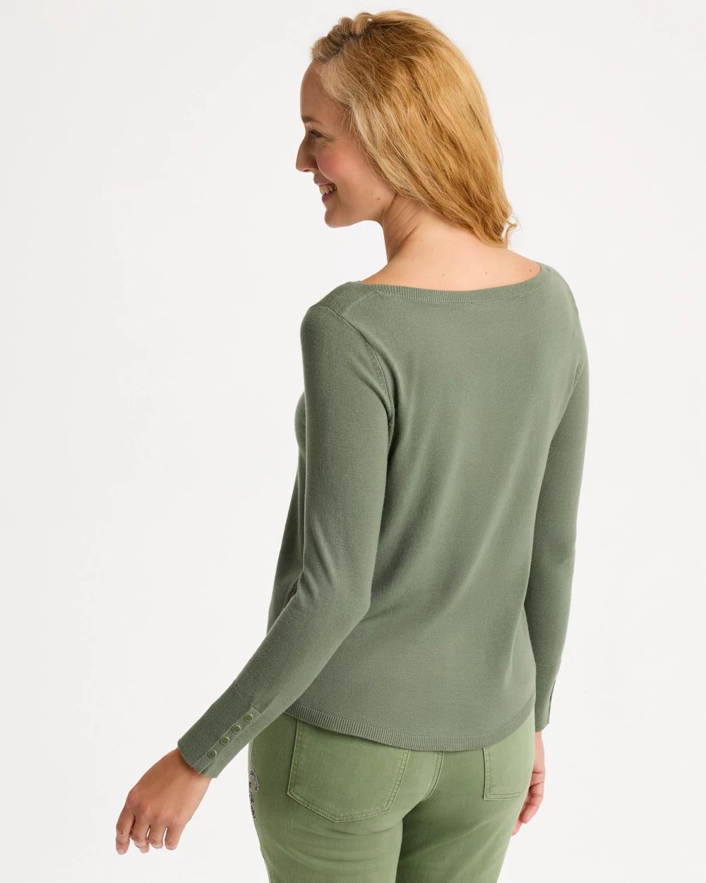 Ella Bateau Pullover Sweater click to view larger image.
