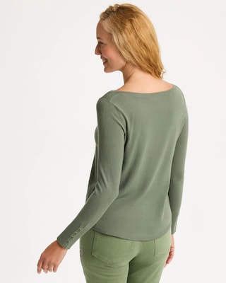 Ella Bateau Pullover Sweater click to view larger image.