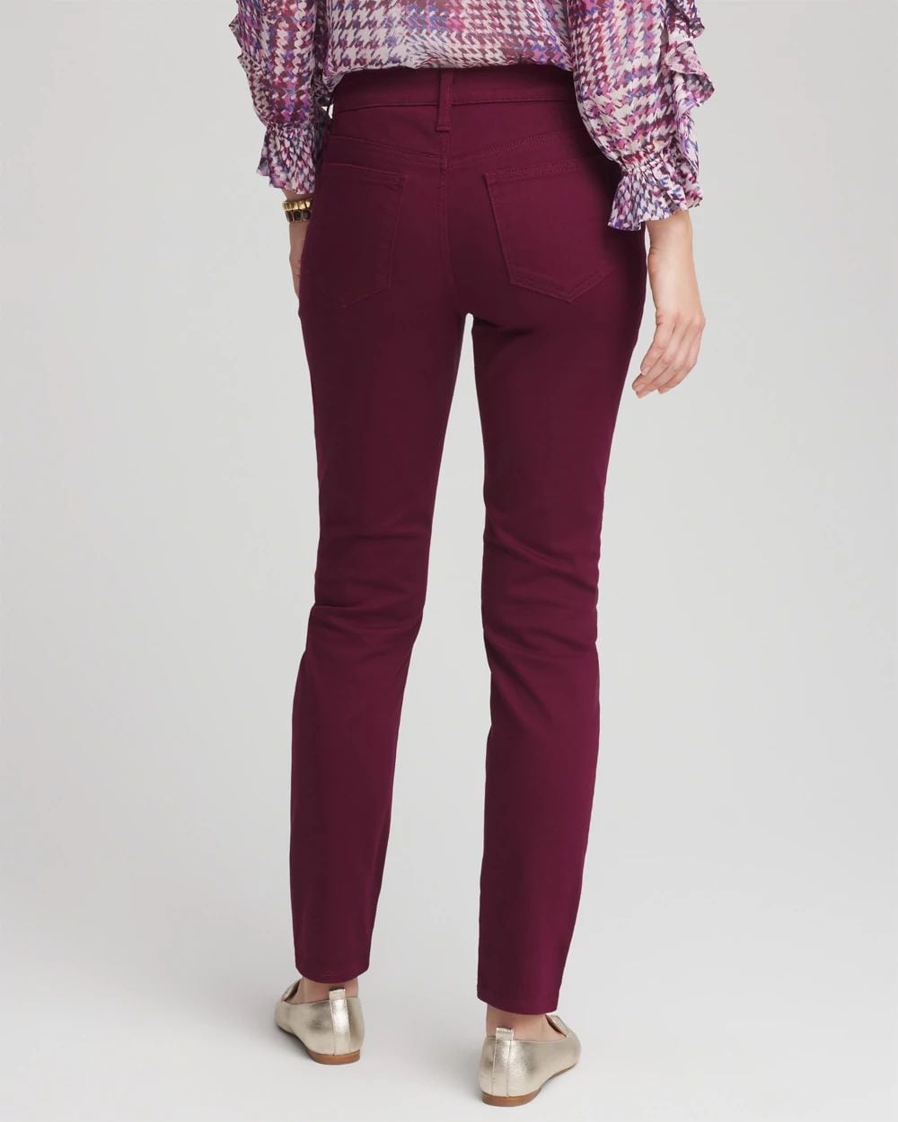 So Slimming Girlfriend Ankle Jeans click to view larger image.