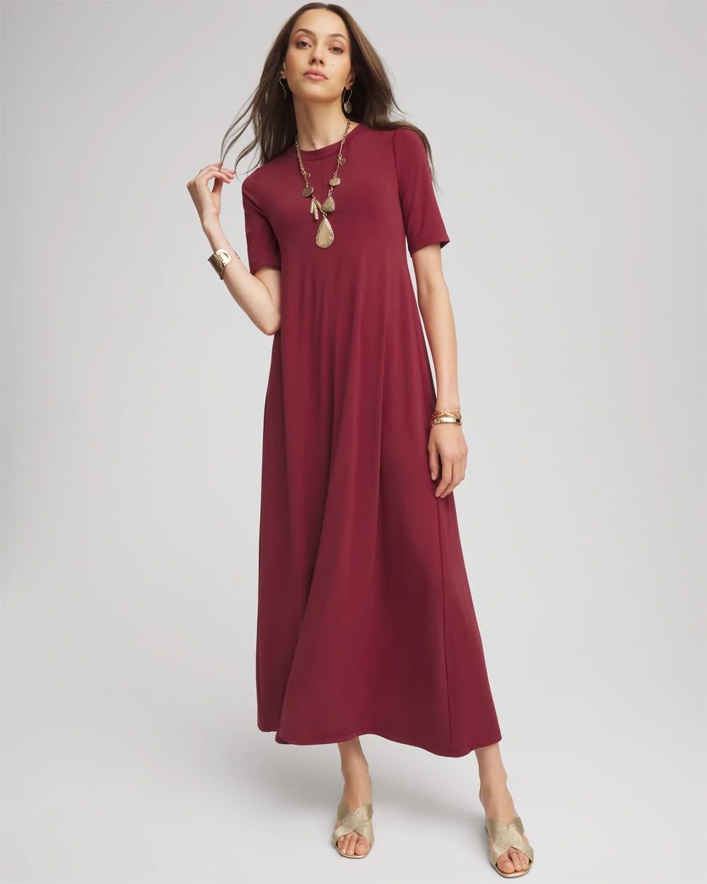 Stretch-Jersey Maxi Dress