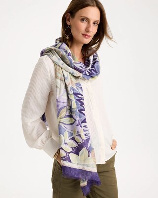 Printed Oblong Scarf click to view larger image.