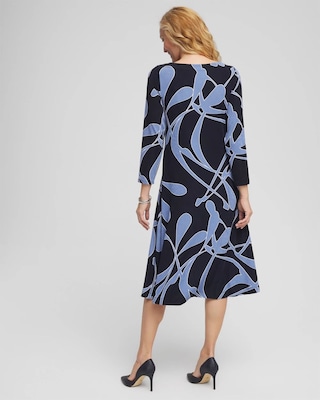 Travelers™ Abstract Midi Dress click to view larger image.