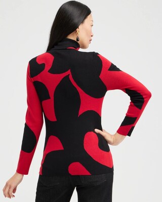 ECOVERO Scrolls Turtleneck Sweater click to view larger image.