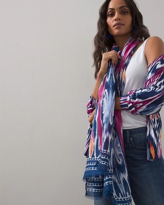 Ikat Oblong Scarf