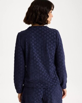 Zenergy® Terry Cloth Jacquard Top click to view larger image.