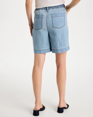 Embellished Lightweight Jean Shorts click to view larger image.