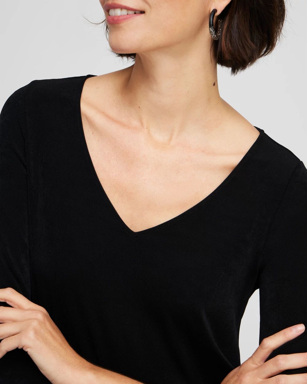 Travelers™ High Low V-neck Top