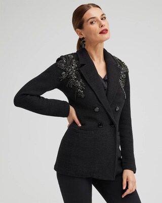 Beaded Shoulder Sweater