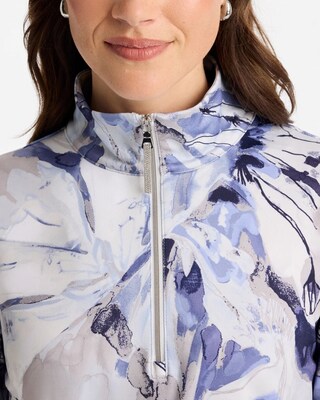 Zenergy® UPF Botanic Half Zip Polo click to view larger image.