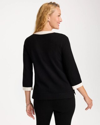Zenergy® Luxe 3/4 Sleeve Pullover click to view larger image.