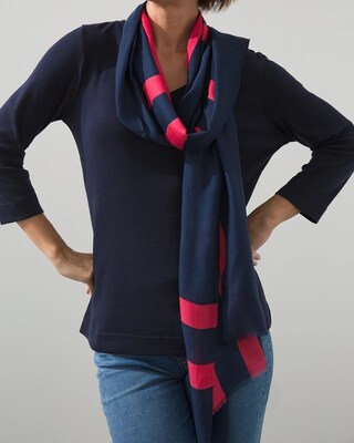 Bold Stripe Oblong Scarf
