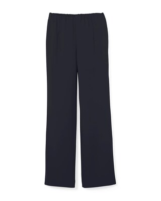 Side-Zip Wide-Leg Pants