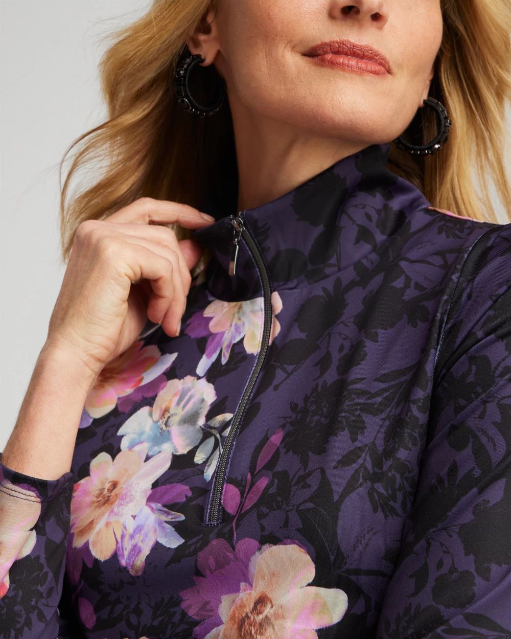 Zenergy® UPF Floral Long Sleeve Top