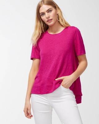 Linen Tiered A-Line Tee
