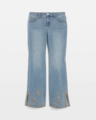 Girlfriend Whipstitch Flare Jeans