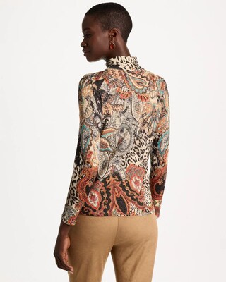 Ella Mockneck Paisley Sweater click to view larger image.