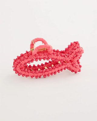 Coral Fish Raffia Hair Clip