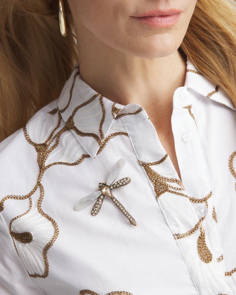 Sparkling Dragonfly Brooch