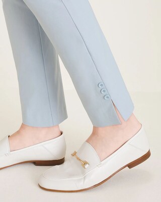 So Slimming Brigitte Slit-Hem Ankle Pants