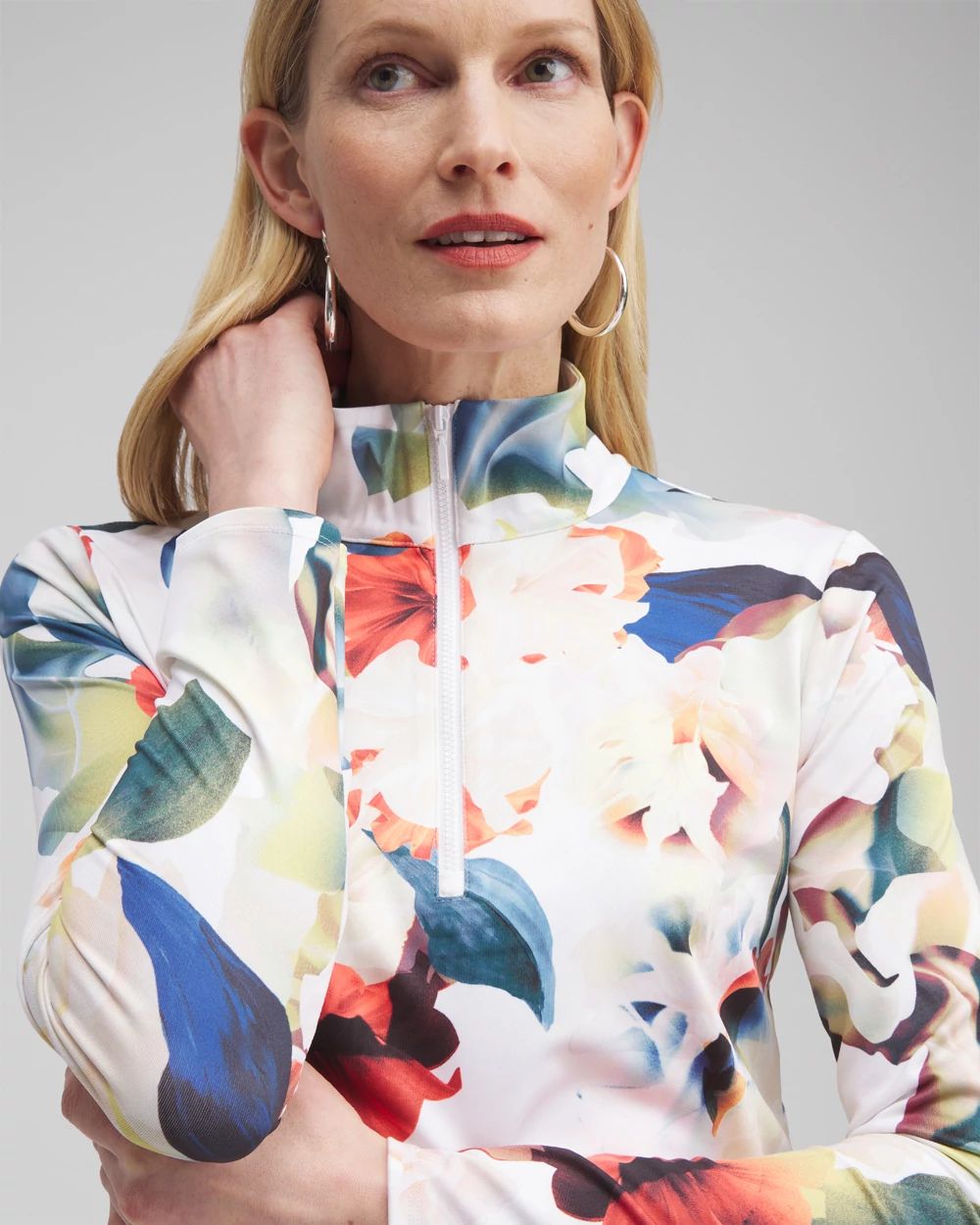 ® UPF Floral Long Sleeve Top