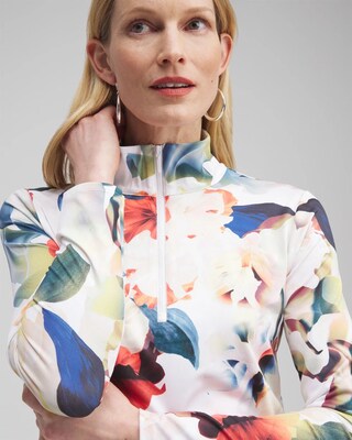 ® UPF Floral Long Sleeve Top
