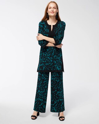 Travelers Foliage Wide Leg Ankle Pants