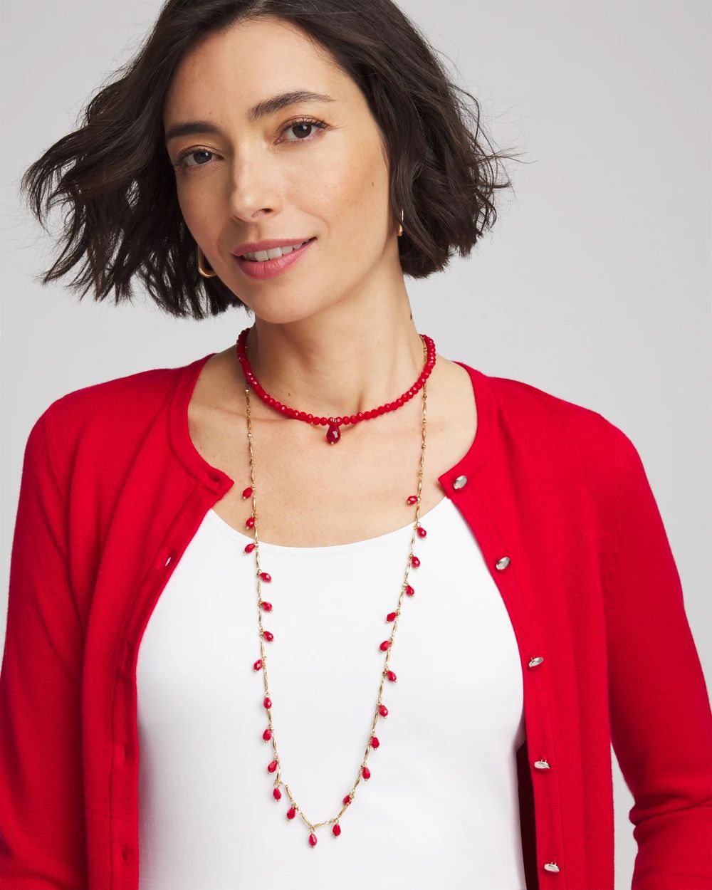 Convertible Red Necklace click to view larger image.