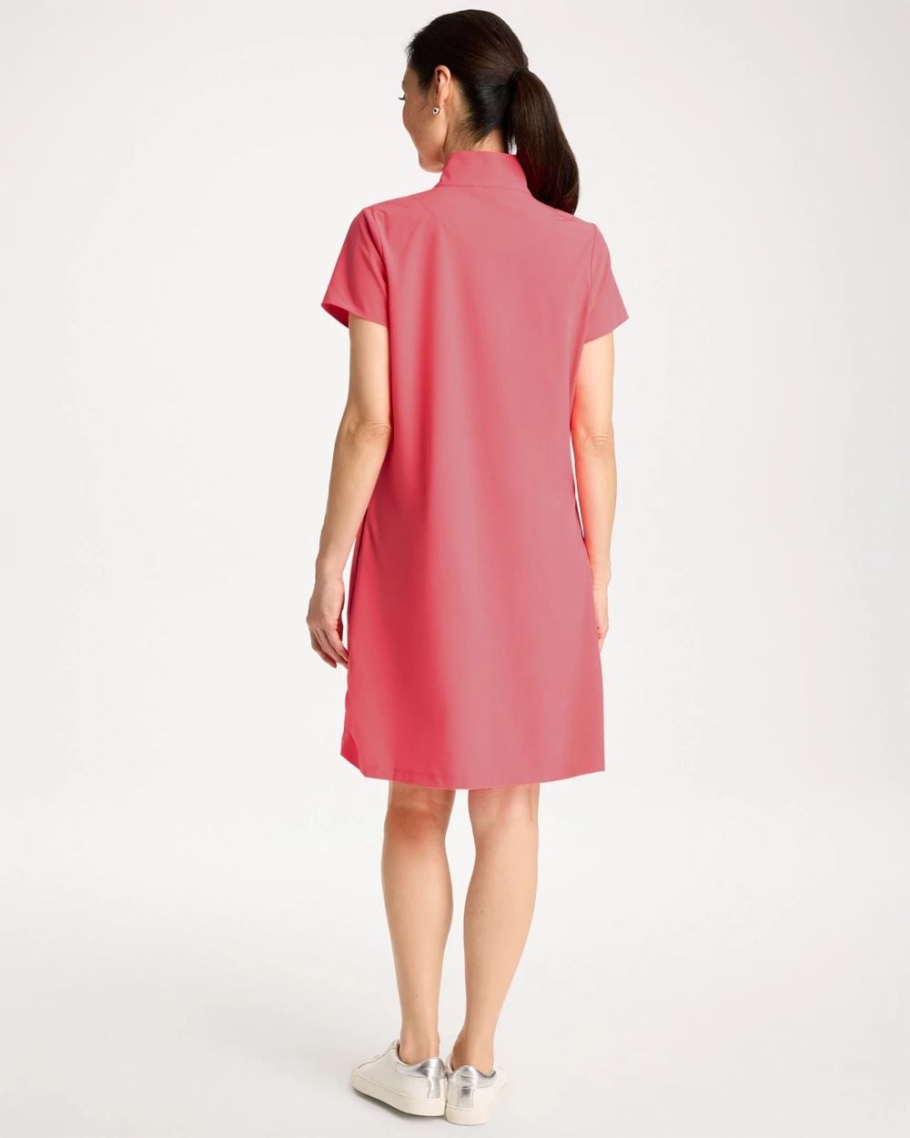 Zenergy® UPF Mockneck Bungee Dress click to view larger image.