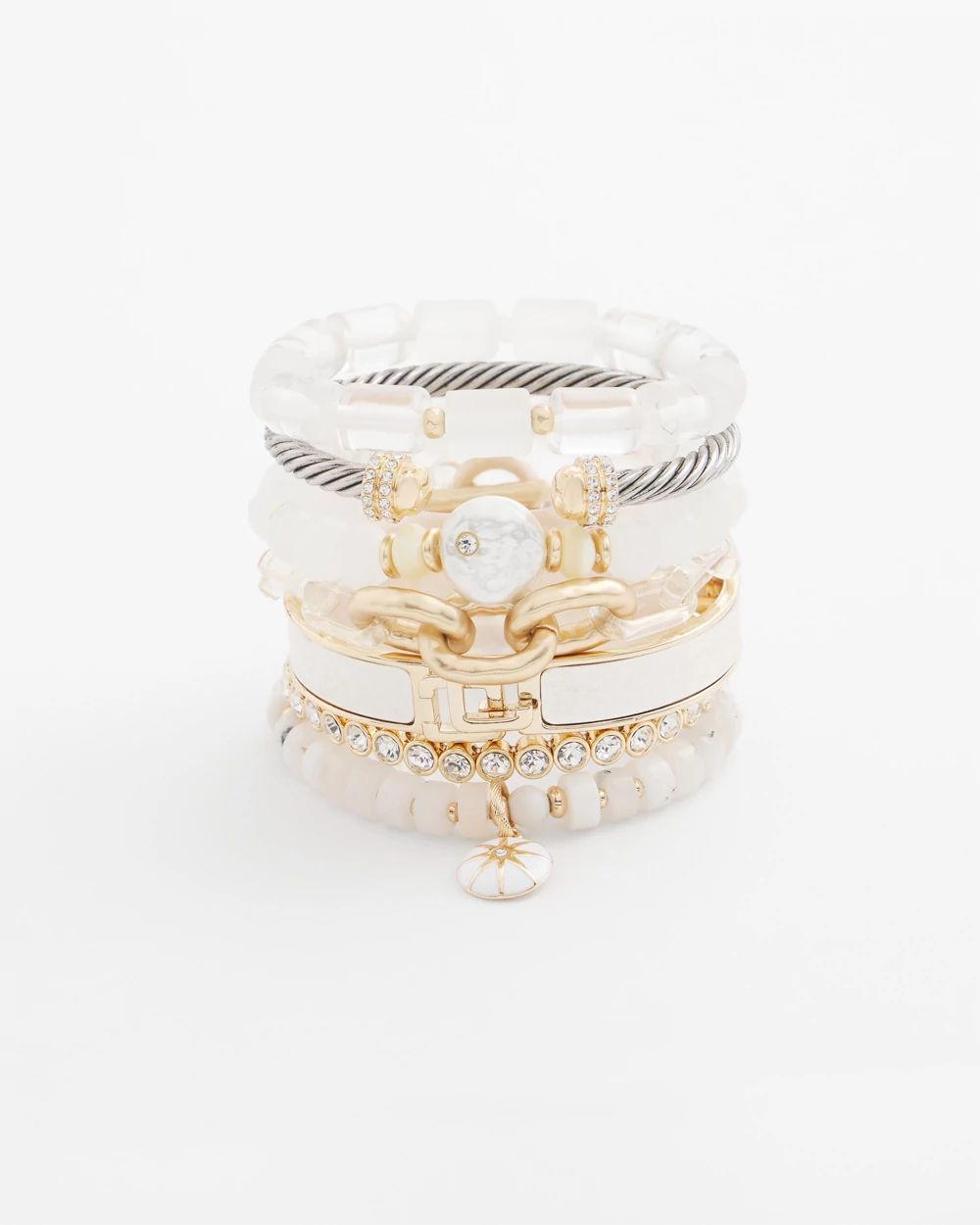 Faux Tennis Stretch Bracelet