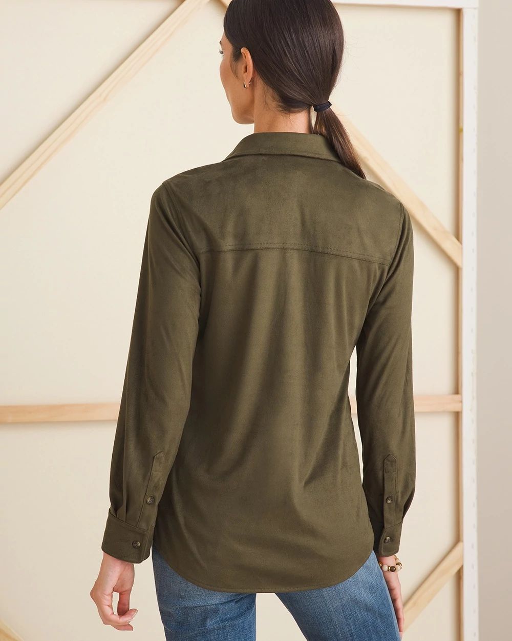 Faux-Suede Shirt