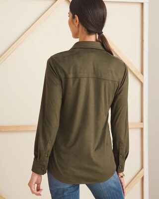 Faux-Suede Shirt