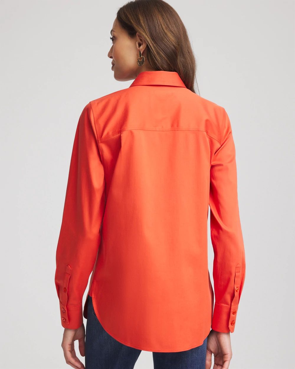 No Iron™ Stretch-Sateen Shirt click to view larger image.