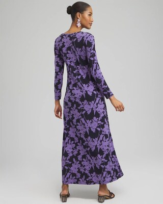Floral V-neck Maxi Dress