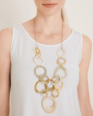 Convertible Multi-Strand Horn Necklace