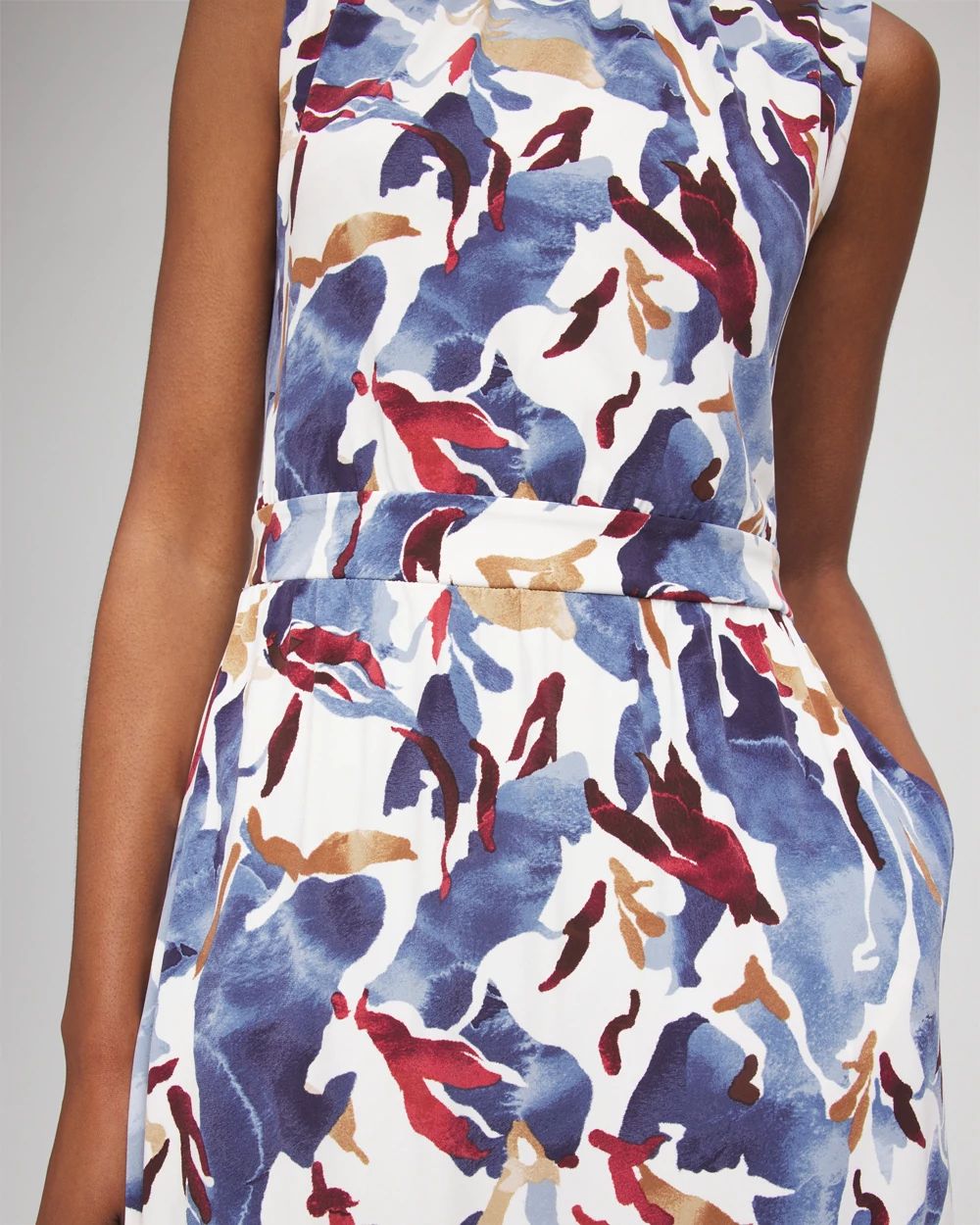 Sleeveless Jersey Knit Maxi Dress