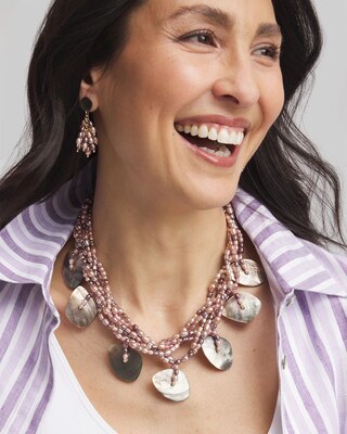 Genuine Shell Collar Necklace click to view larger image.