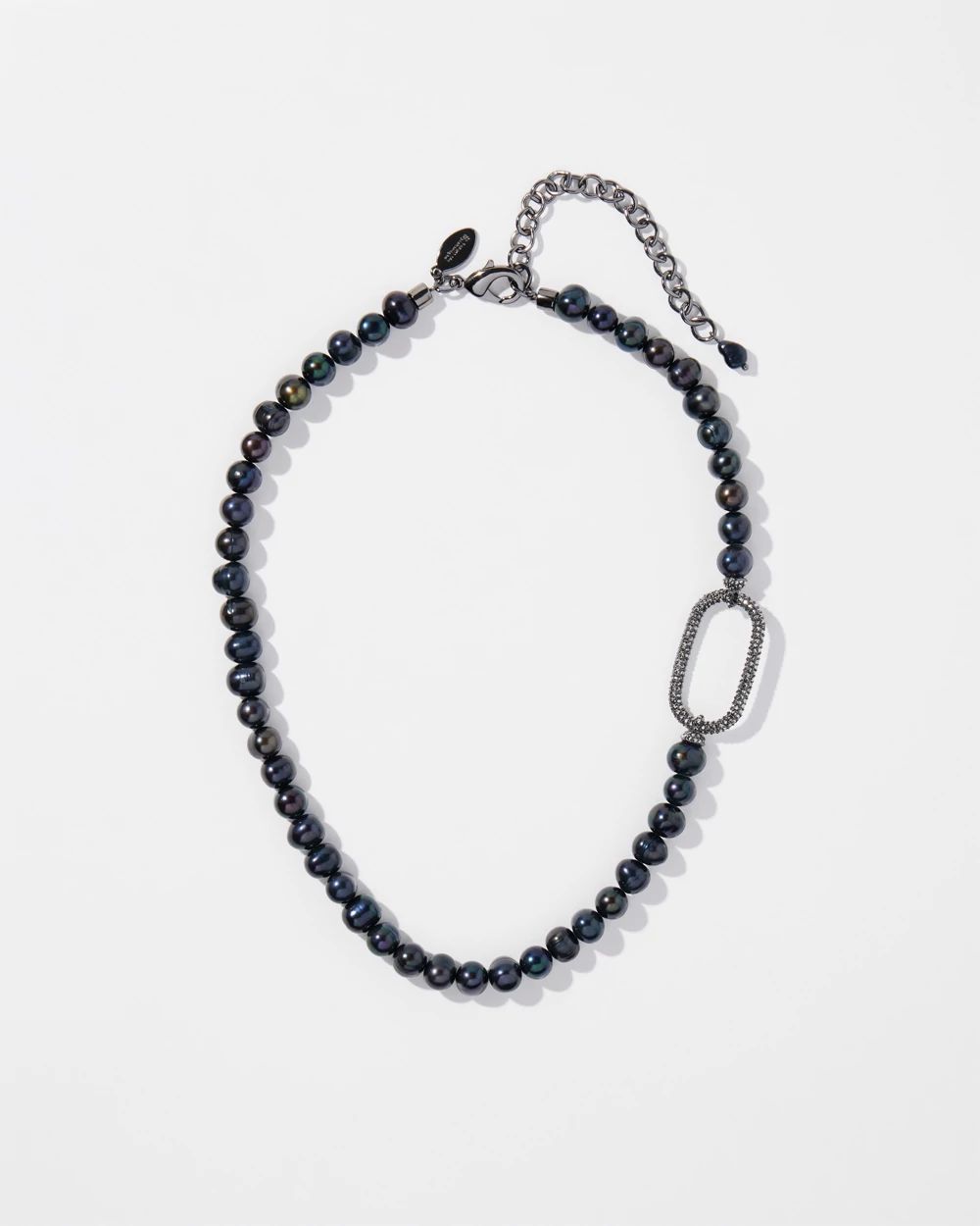 Fresh Water Pearl Pavé Necklace