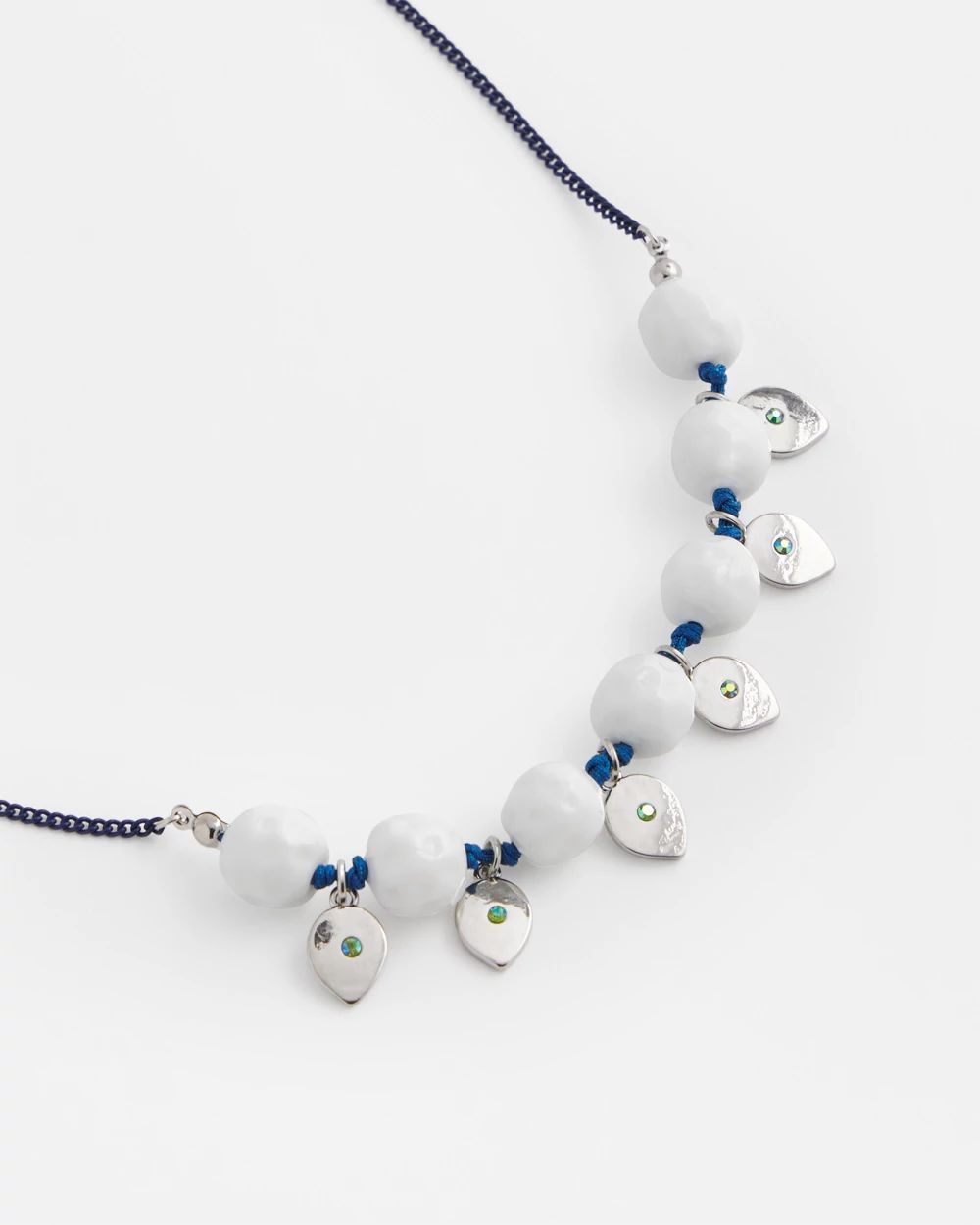Convertible White Stone Necklace click to view larger image.