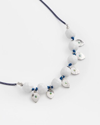 Convertible White Stone Necklace click to view larger image.