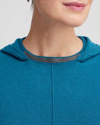 Zenergy Luxe® Cashmere Blend Hooded Sweater