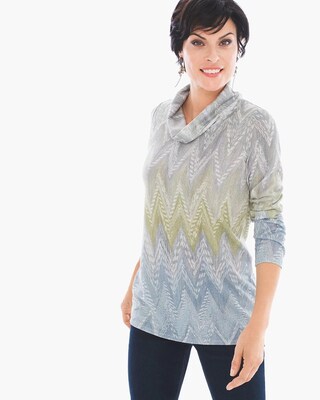 Luxe Chevron Printed Top