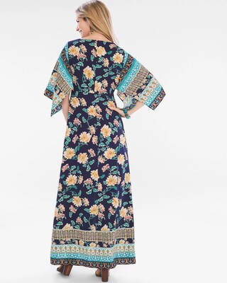 Floral Kimono Maxi Dress