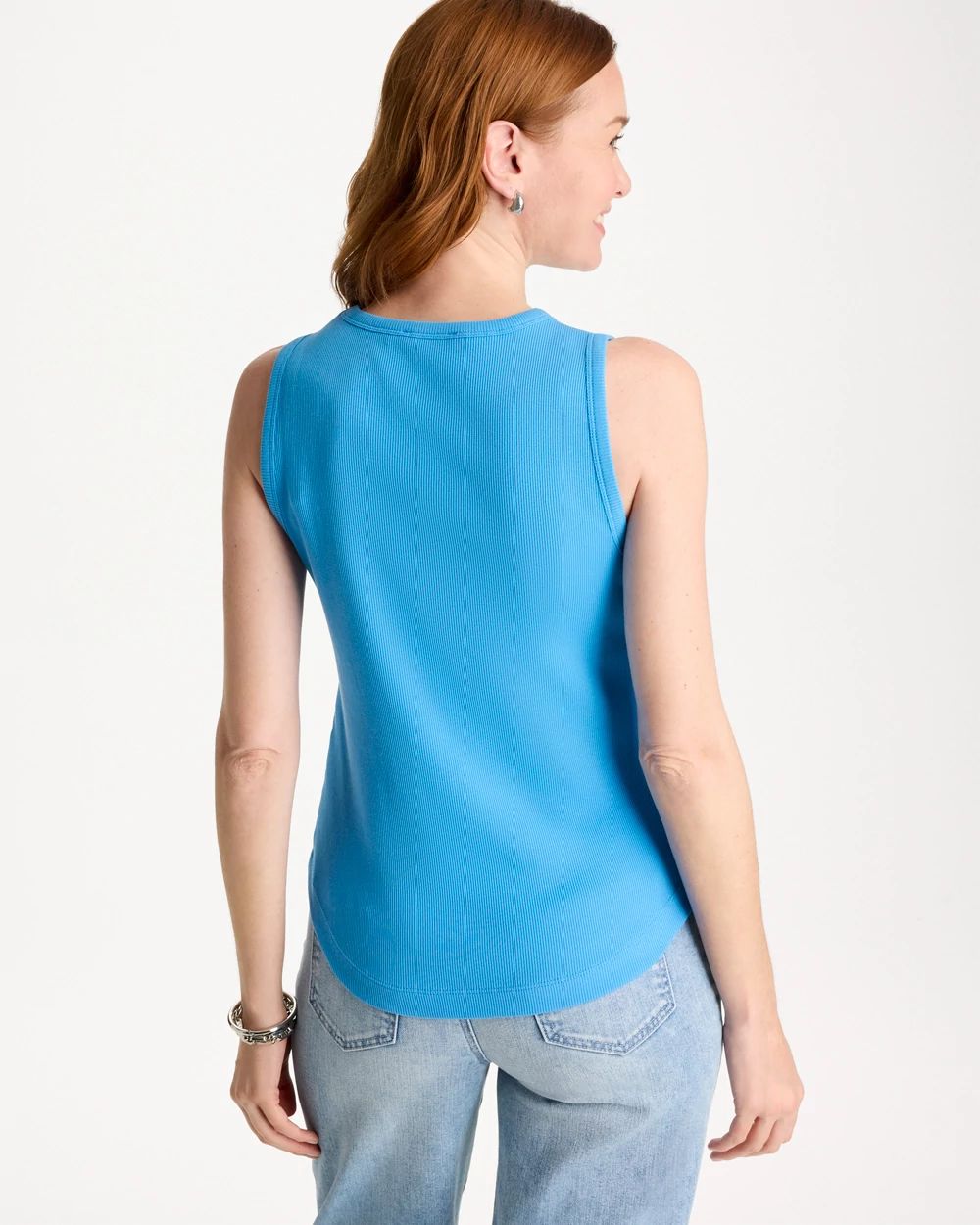 High Neck Rib Tank click to view larger image.