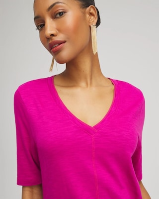 Elbow Sleeve A-line Tee click to view larger image.